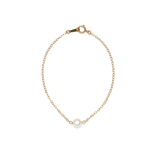14K Gold Filled Handmade 1.6mmx180mmplateCablechain with 5mmFreshwater Pear  (Anklet) Bracelet[Firenze Jewelry] 피렌체주얼리